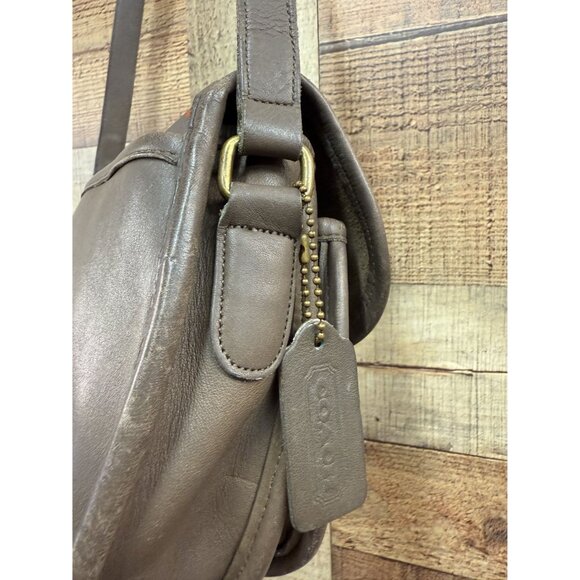 Vintage Coach 9954 Prairie Bag in Brown Leather Crossbody Purse - Picture 15 of 16